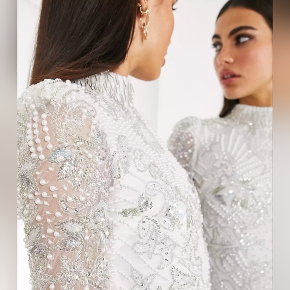 ASOS White embellished dress - Picture 3 of 11
